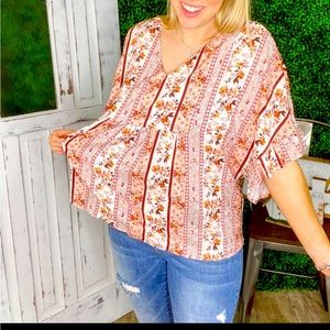 Esmeralda Floral Top. Andres by Unit